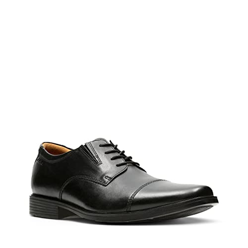 Clarks Men's Tilden Cap Oxford Shoes, Black