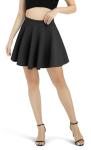Urban CoCo Women's Black Flared Mini Skater Skirt
