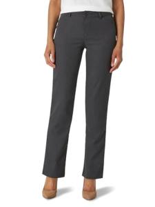 Charcoal Heather Relaxed Fit Straight Leg Pants