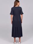 ANRABESS Women's Navy Blue Ruffle Maxi Dress