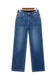 High Waisted Stretchy Wide Leg Denim Jeans