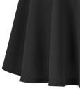 Urban CoCo Women's Black Flared Mini Skater Skirt