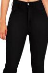 High Waisted Black Bell Bottom Jeans for Women