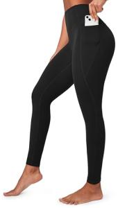 High-Waisted Compression Leggings with Pockets
