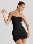 LILLUSORY Women's Backless Mini Bodycon Dress