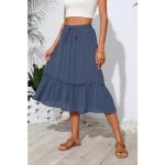 Witsmile High Waisted Midi Skirt with Pockets