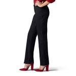 Lee Women's Black Relaxed Fit Straight Leg Pants