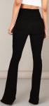 High Waisted Black Bell Bottom Jeans for Women