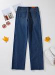 High Waisted Stretchy Mom Jeans - Deep Blue