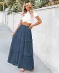 BTFBM Women's Elegant High Waist Summer Skirt