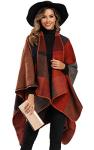 Epsion Women's Plus Size Color Block Cardigan
