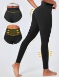 High-Waisted Compression Leggings with Pockets
