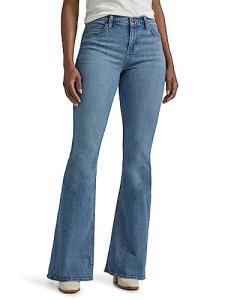 Lee Women's Retro Mid Rise Flare Jeans