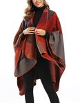 Epsion Women's Plus Size Color Block Cardigan