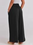 ANRABESS Women’s Black Boho Palazzo Pants X-Large