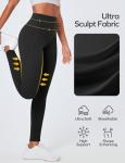 High-Waisted Compression Leggings with Pockets