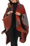 Epsion Women's Plus Size Color Block Cardigan