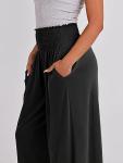 ANRABESS Women’s Black Boho Palazzo Pants X-Large