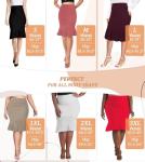 Black Fishtail Pencil Skirt for Women - XL