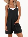 ANRABESS Women's Casual Summer Romper - Black