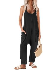 Ekouaer Women's Sleeveless Casual Summer Jumpsuit