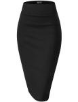 Hybrid & Company Women's High Waist Pencil Skirt
