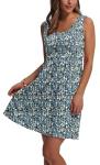 Floral A-Line Summer Dress with Pockets