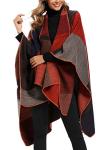 Epsion Women's Plus Size Color Block Cardigan