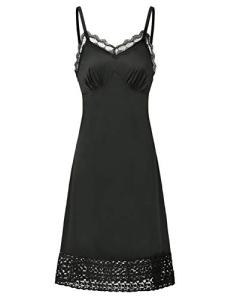 Belle Poque Plus Size Black Lace Slip Dress
