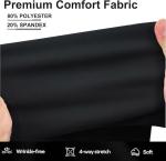 High-Waisted Stretchy Straight Leg Office Pants