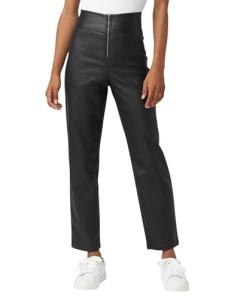 HUE Women's Black Pull-On Cigarette Pants, Medium