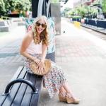 Bohemian Tie Dye A-Line Maxi Skirt for Women