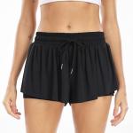 Butterfly Print 2-in-1 Athletic Women’s Shorts