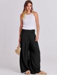 ANRABESS Women’s Wide Leg Linen Palazzo Pants