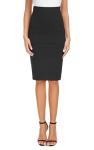 EXCHIC Women's Stretchy High Waist Midi Pencil Skirt