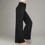 Wide Leg Palazzo Pants for Women - Comfy Black Trousers