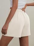 Women's Wide Leg Tailored Shorts with Pockets