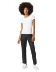 HUE Women's Black Pull-On Cigarette Pants, Medium