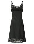 Belle Poque Plus Size Black Lace Slip Dress