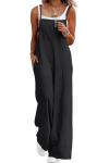 Casual Black Wide Leg Women's Jumpsuit