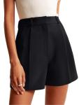 NIMIN Women's High Waisted Tailored Work Shorts