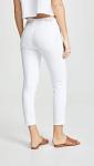 AG Adriano Goldschmied White Mid-Rise Skinny Crop Pant