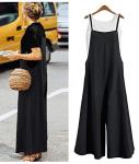 Women’s Casual Wide Leg Jumpsuit with Pockets