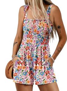Dokotoo Women's Summer Short Sleeve Romper Jumpsuit