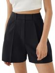 NIMIN Women's High Waisted Tailored Work Shorts