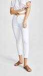 AG Adriano Goldschmied White Mid-Rise Skinny Crop Pant
