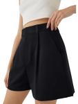 NIMIN Women's High Waisted Tailored Work Shorts