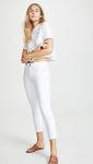 AG Adriano Goldschmied White Mid-Rise Skinny Crop Pant