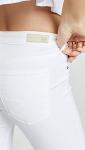 AG Adriano Goldschmied White Mid-Rise Skinny Crop Pant
