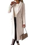 Beige Wool Trench Coat for Women 2026